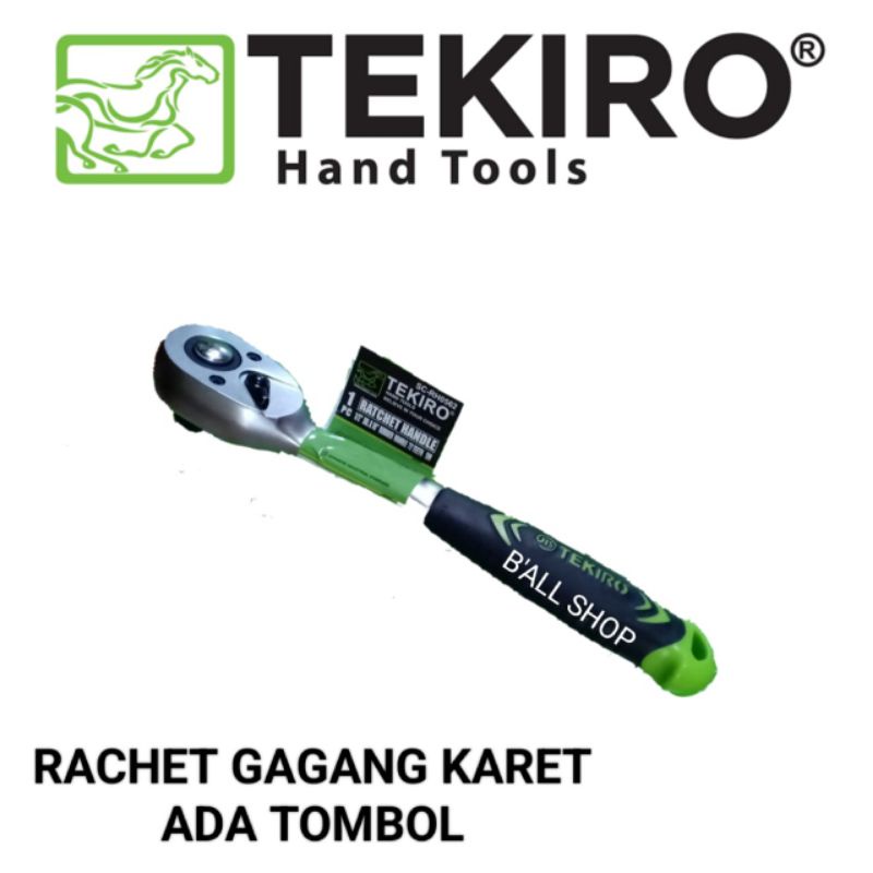 Gagang Rachet 1/2x10 Gagang Karet Tekiro Per Pcs