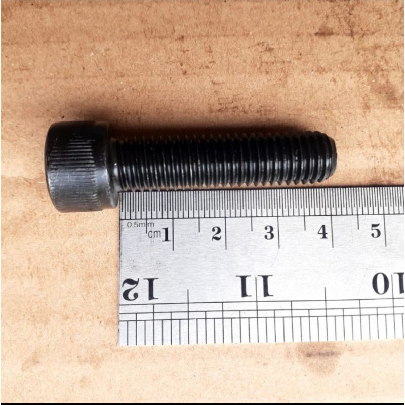 BAUT L M10X40 BAJA PANJANG 4 CM 4CM BAUD L BAJA M10 X 40 KUNCI L8 L 8 KUNCI PAS 17 FULL DRAT WARNA H