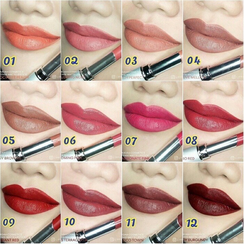 ia - wardah intense matte lipstik -- lipstim matte wardah