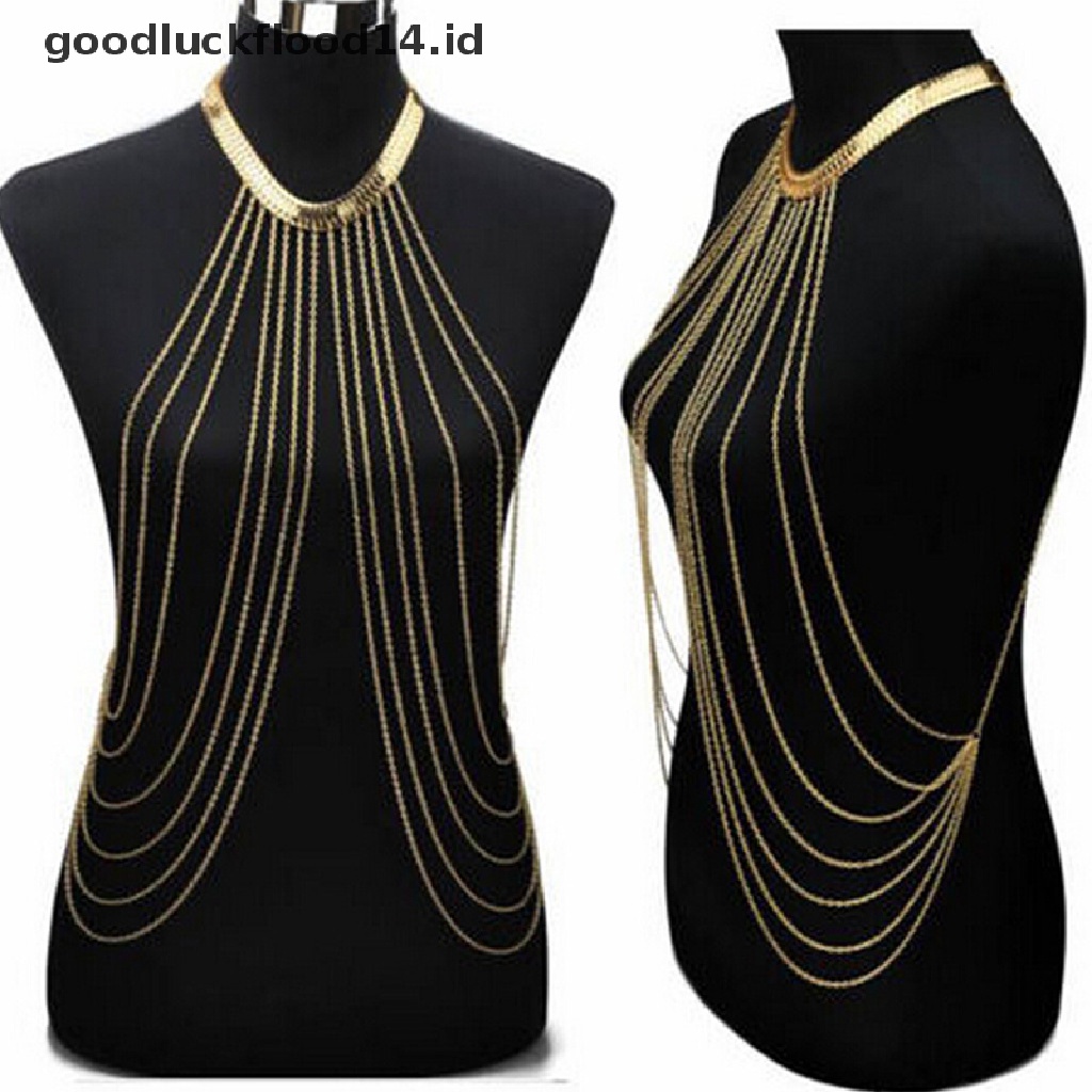 [OOID] Hot Sexy Body Chain Necklaces Tassel Alloy Long Necklace Female Fashion Jewelry ID