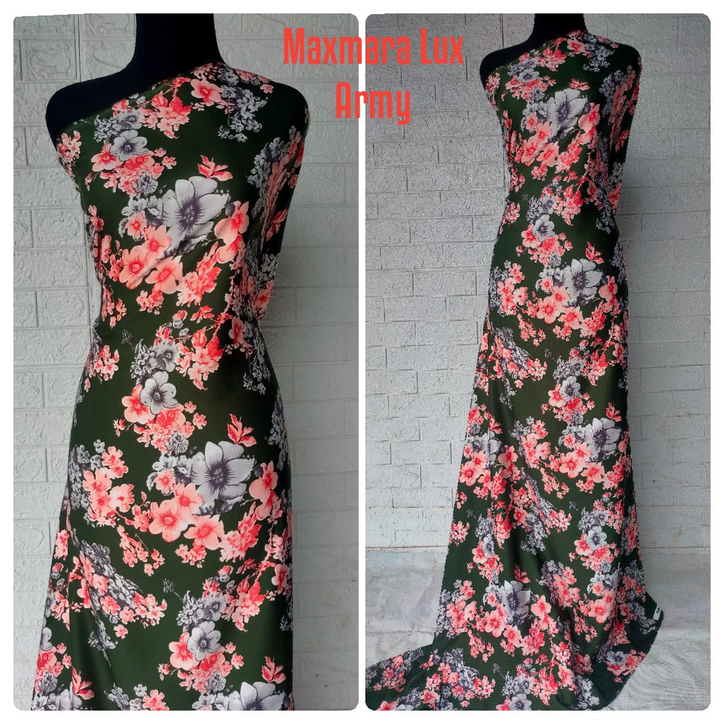 Kain Maxmara Motif Bunga Rosaline harga per 0.5m