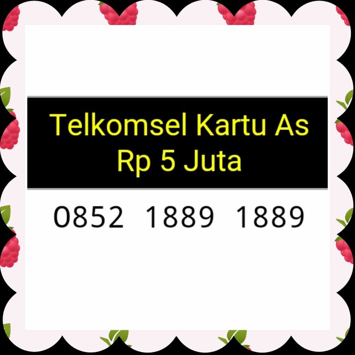 nomor cantik(0852 1889 1889)double abcd,telkomsel as