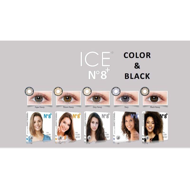 {BISA COD} SOFTLENS ICE N8+ / N.8+ BY EXOTICON MINUS -2.75 SD -6.00