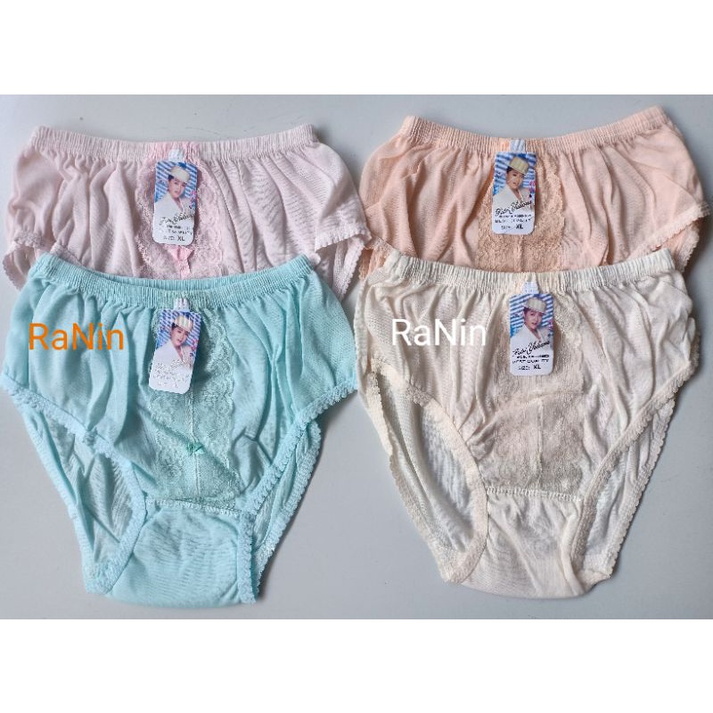 12 Pcs CD Celana Dalam Wanita Remaja Dewasa yulia renda murah
