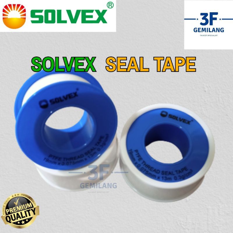 SOLVEX - SEAL TAPE PTFE 13 METER × 19mm × 0.075mm