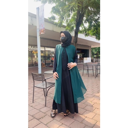 COD /Cardigan Tali Belah Samping/Bisa sampe XXL/LD 118cm/Cardigan Ceruty Babydoll/