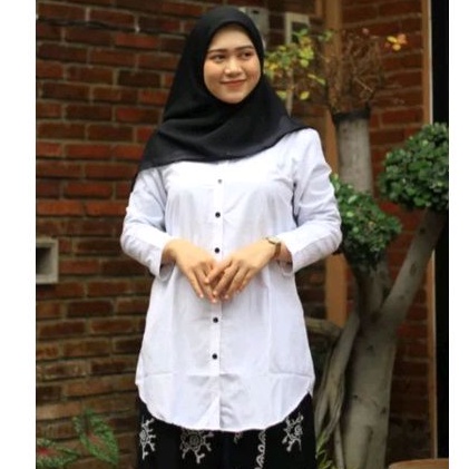 Atasan Santri Putri /Baju Santriwati / Tunik Santri Putri / Kemeja Wanita Polos
