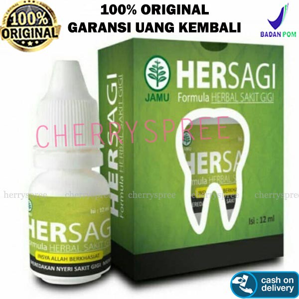 Hersagi Obat Sakit Gigi Berlubang Gusi Bengkak Jamuan Herbal Alami Bpom Aman Sakit Nyeri Gigi Hilang Shopee Indonesia