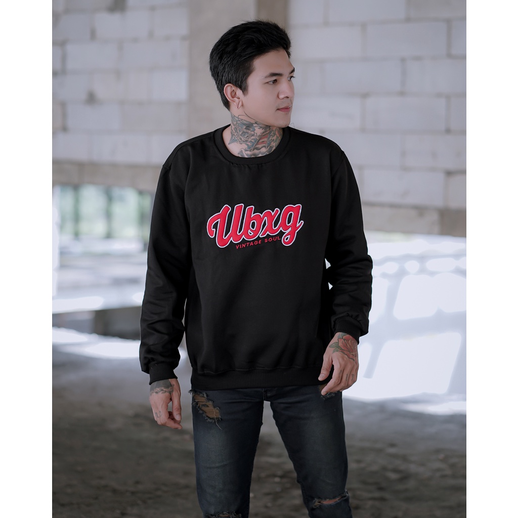 VINTAGE SOUL SWEATER UNBOXING HITAM//SWEATSHIRT CRAWNECK BORDIR ORIGINAL