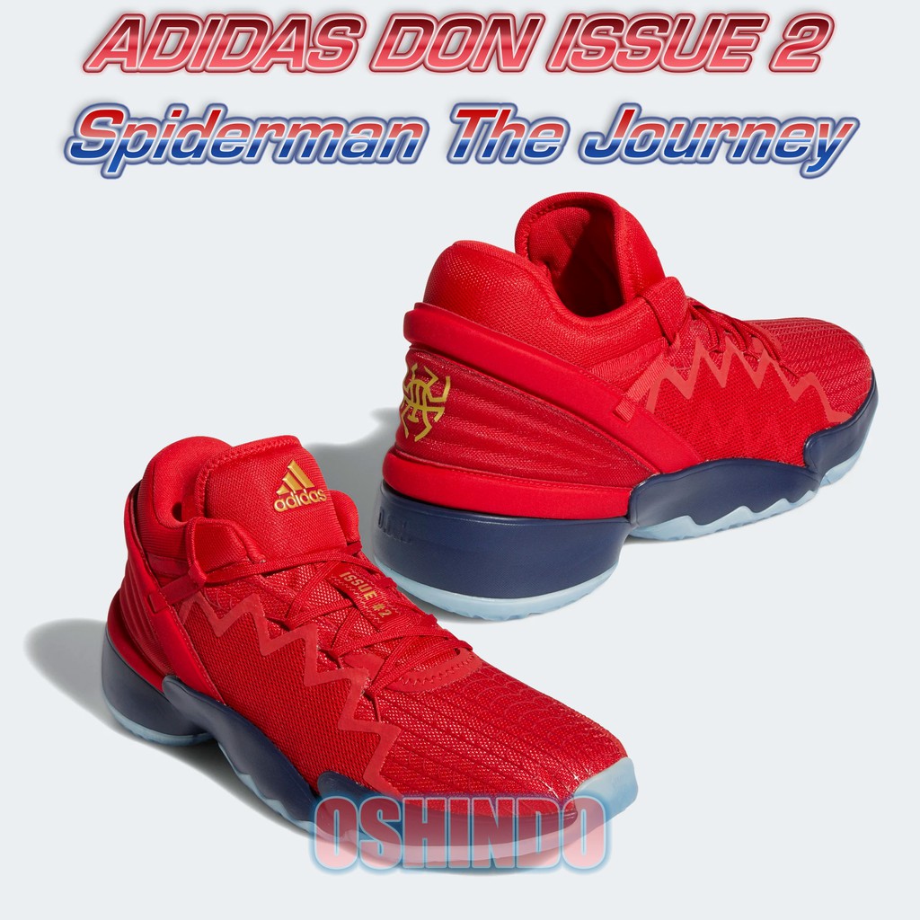 Sepatu Basket Adidas Donovan Mitchell Don Issue 2 Marvell Spiderman Original Asli