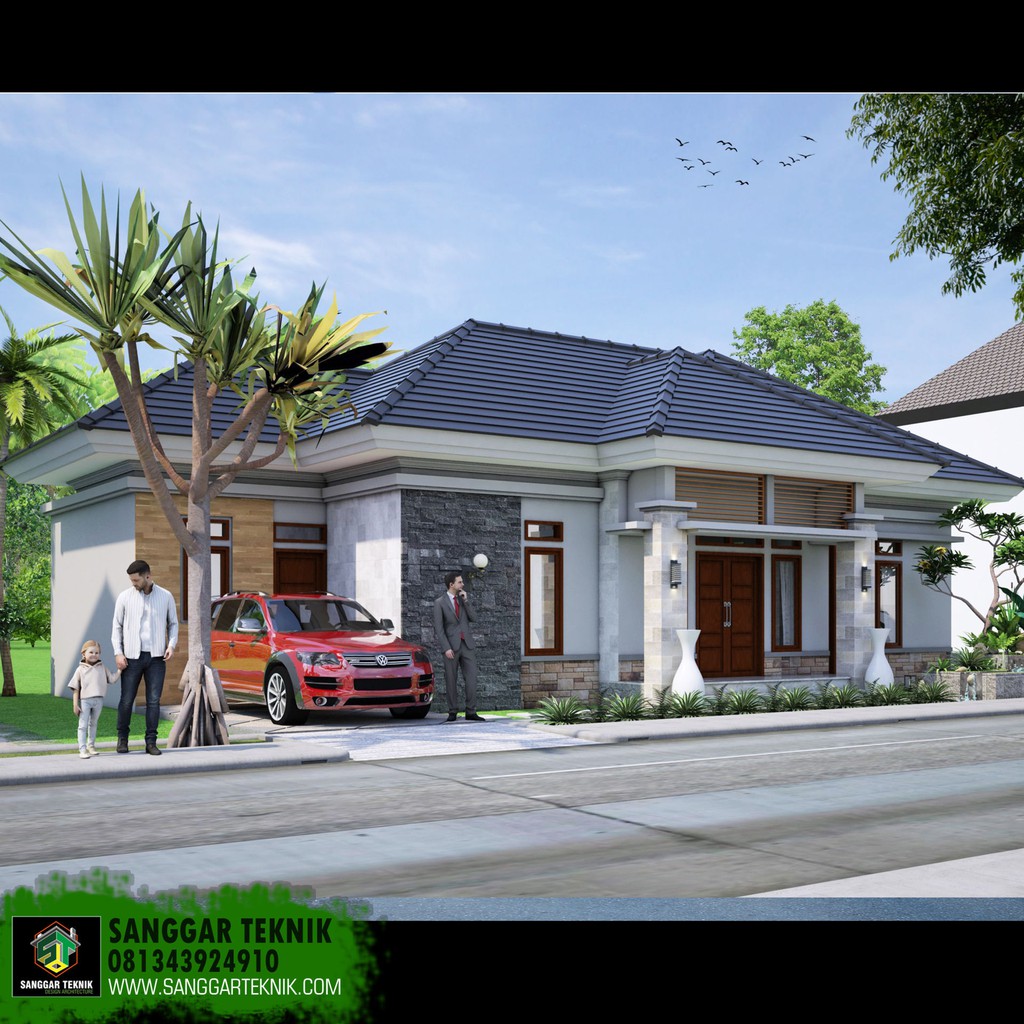 GAMBAR KERJA DESAIN RUMAH MODERN GAMBAR KERJA RUMAH UKURAN 10X15 1 LANTAI Shopee Indonesia