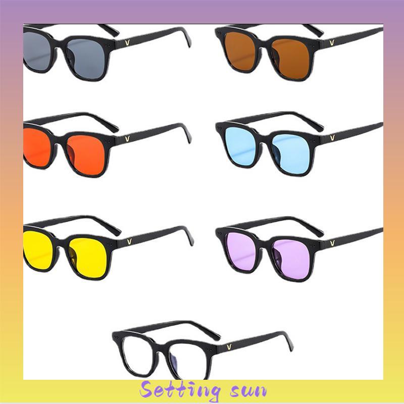 COD✨1 Pc Korea Kacamata Hitam Wanita Kacamata Anti Radiasi Blueray Warna Permen Uniseks Sunglasses TN