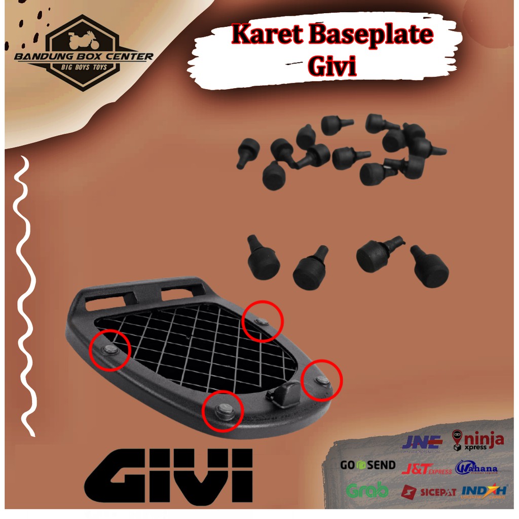 Sparepart Box Karet Baseplate Box Givi Karet Tatakan Box Givi Kappa