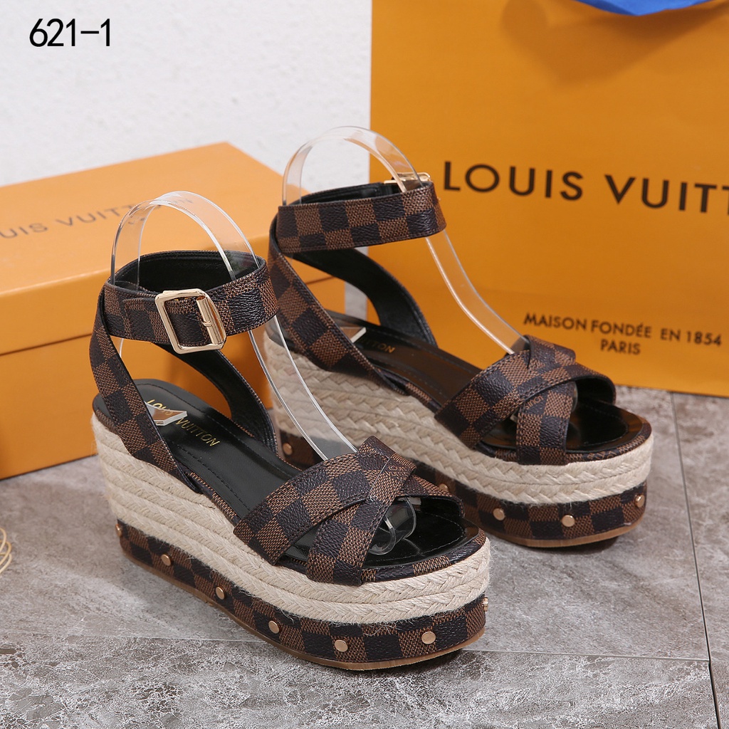 LV Louis Vuitton Wedges #621-1