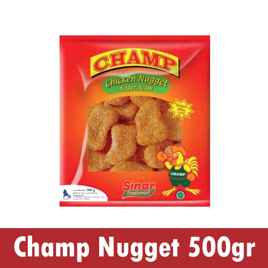 

[SINAR.FRESHMART] CHAMP CHICKEN NUGGET AYAM [500gr]