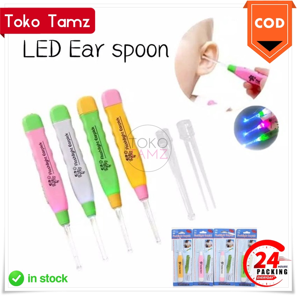 COD MAKASSAR KOREK KUPING LAMPU LED / KOREK KUPING SENTER Shopee Online Shop Toko Tamz
