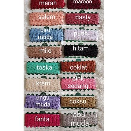 8T3 RENDA  MELATI BESAR LEBAR 1,6 CM ISI 10 YARD