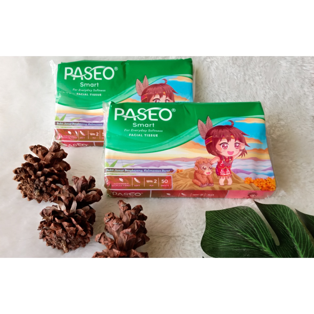 Paseo Smart Travel Pack Tissue [2 Ply/50 Sheet]