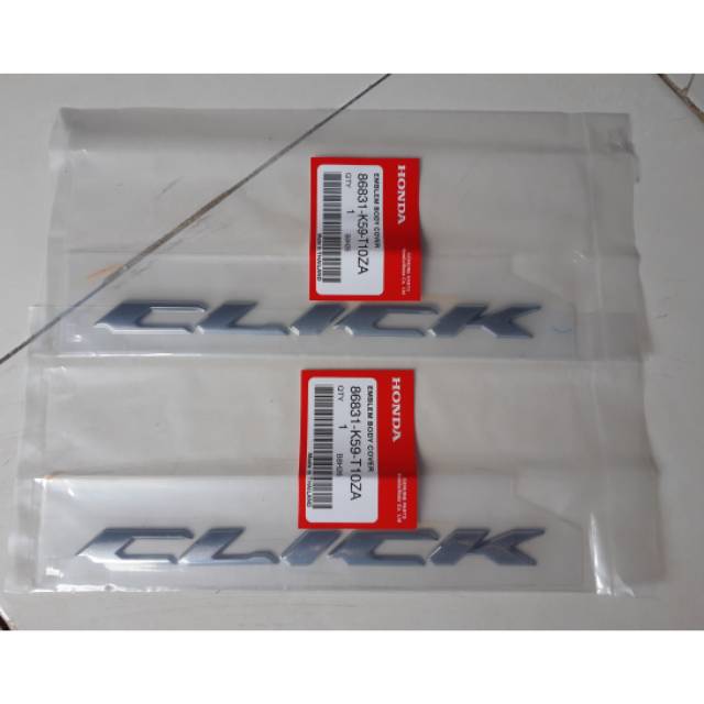 EMBLEM CLICK ORIGINAL HONDA HRGA 2 PCS