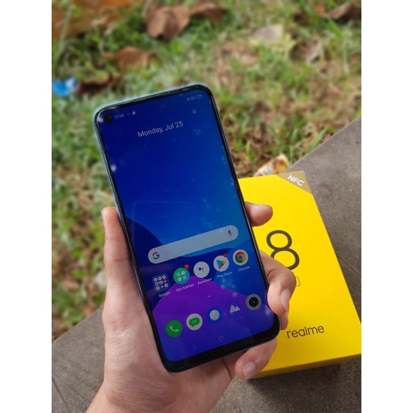 Handphone HP Realme 8 5G 8/128 GB Second Bekas Seken Murah