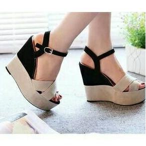Sandal Sepatu Wedges Santai / Pesta