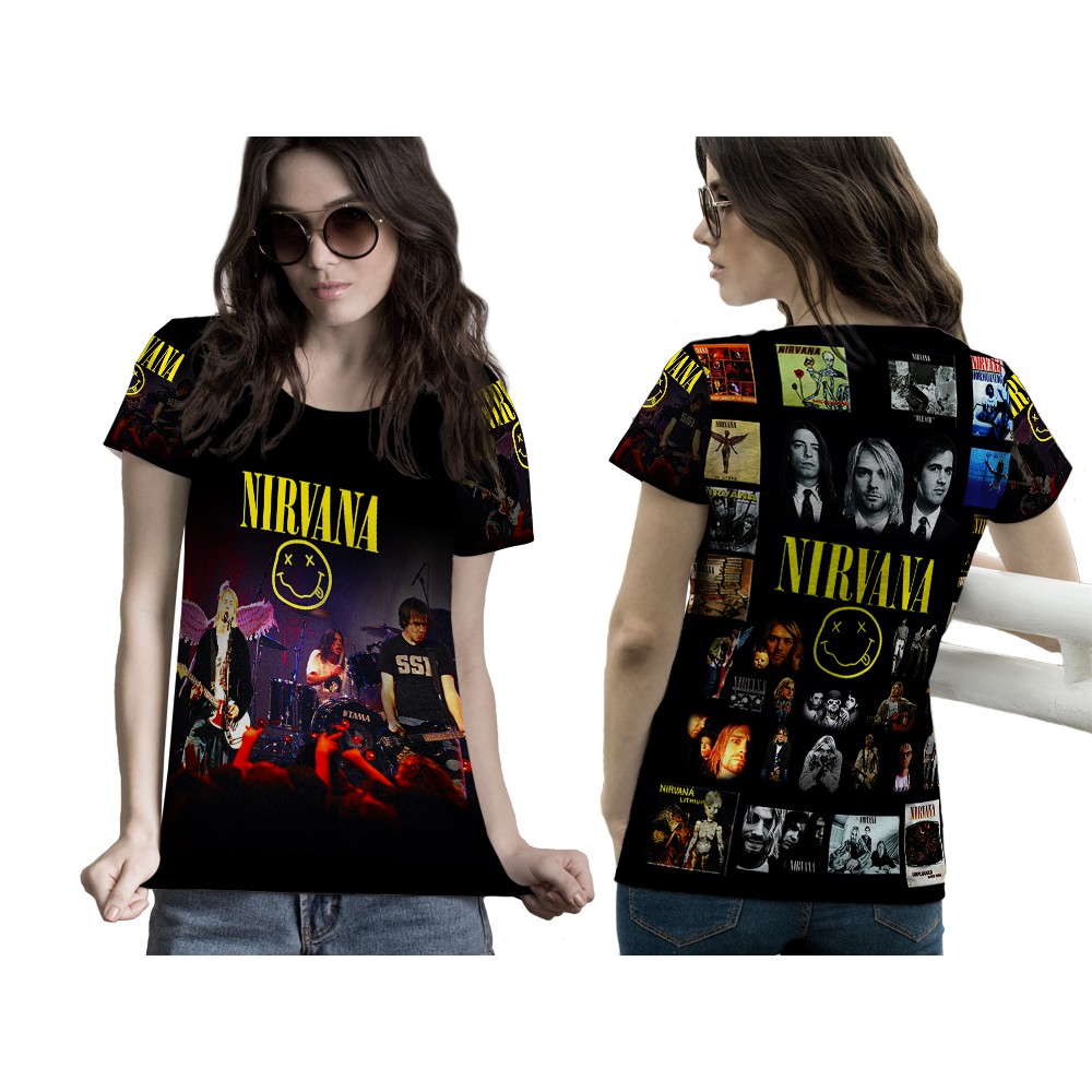 [Riashop] Kaos Nirvana Lengan Pendek | Kaos Nirvana Original | Kaos Nirvana  - 301