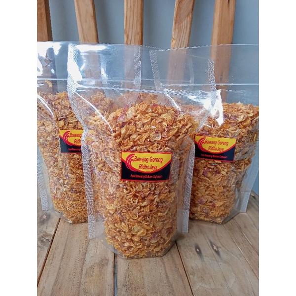 

Bawang Goreng Asli Tanpa Oplosan RidhoJaya 250gr