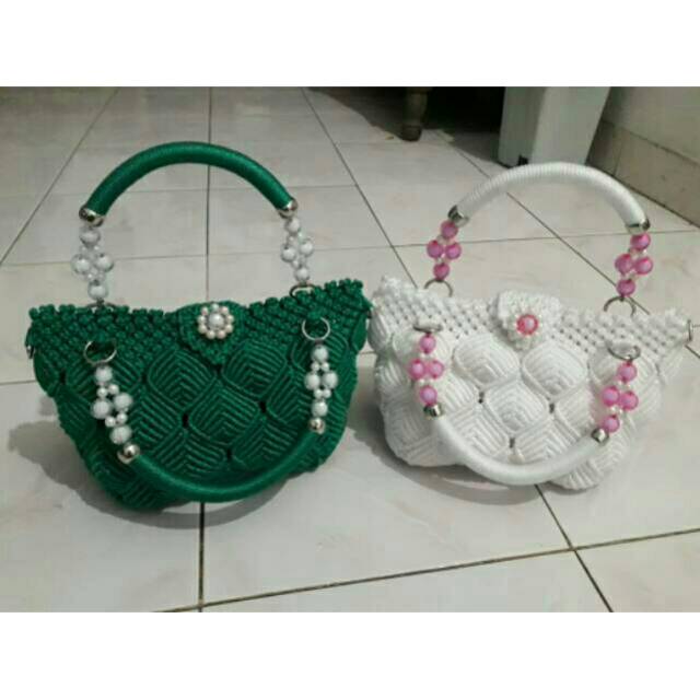 Tas rajut tali kur cantik / hand bag / tas selempang