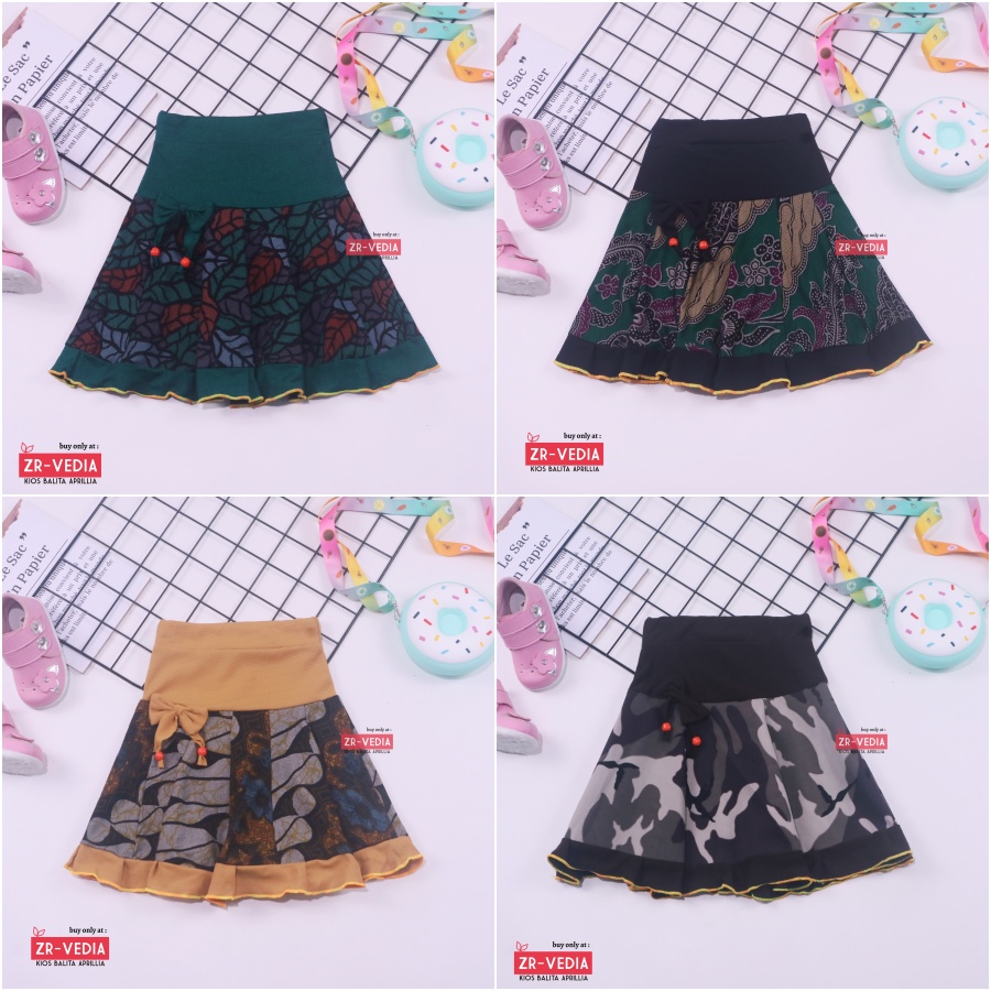 Rok Pita Amanda uk 1-9 Tahun / Rok Anak Perempuan Murah Skirt Pendek Polos  Pakaian Fashion Cewek