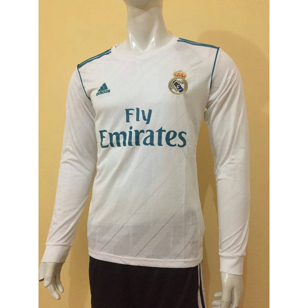 JERSEY REAL MADRID HOME LONGSLEEVE LS 2017/2018 GRADE ORI