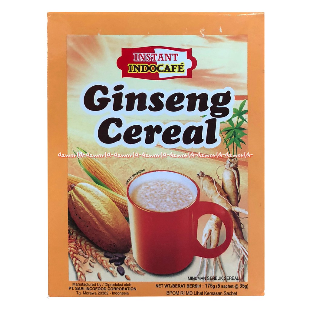 

Indocafe Instan Ginseng Cereal 5sachet Sereal Gingseng Minuman Makanan Kopi Instan Indo Cafe Cocok Untuk Sarapan Indokafe