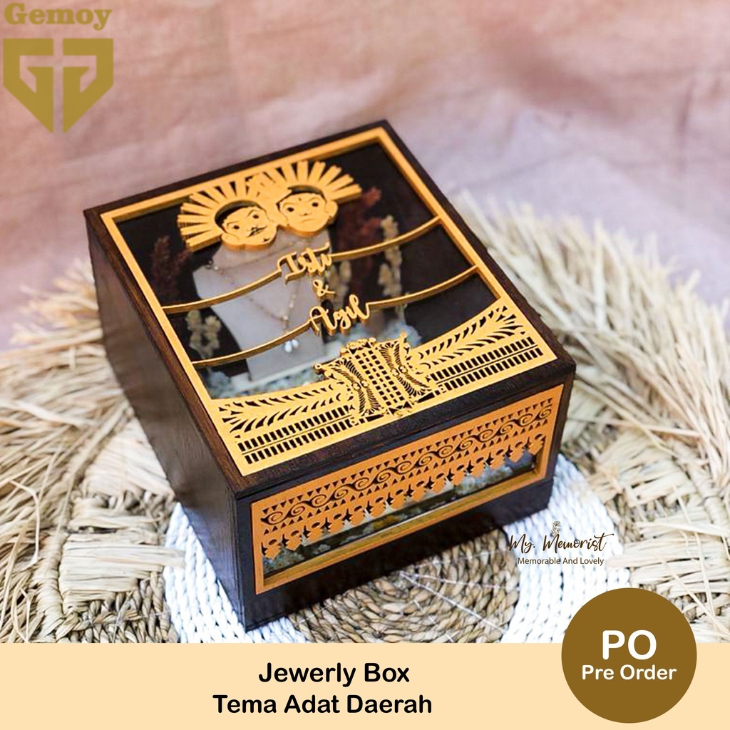 Jewerly Box Kotak Perhiasan Tema Adat Indonesia