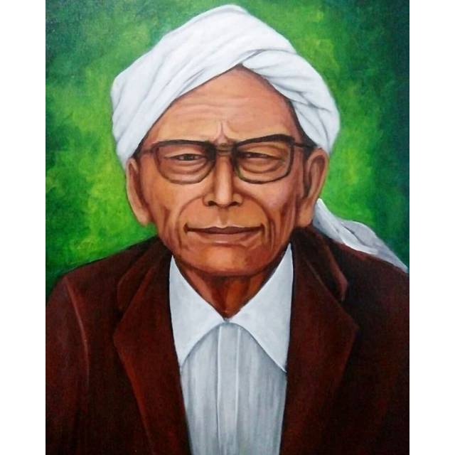 Lukisan Mbah Wahab Hasbullah Tokoh NU