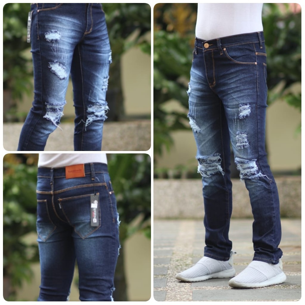 CELANA JEANS SOBEK PRIA MODEL TERBARU - APRIL JEANS