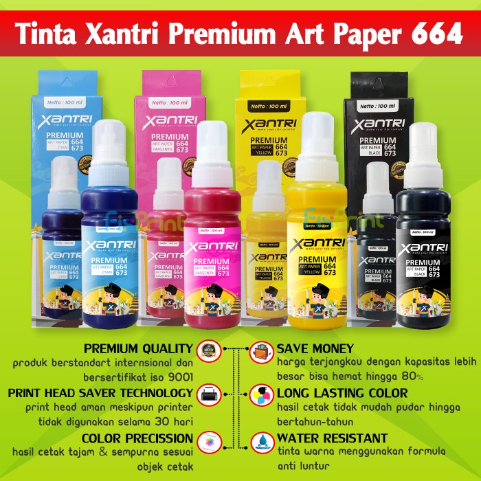 Tinta Art Paper 664 Black Printer artpaper L360 L210 l120 L350 L220