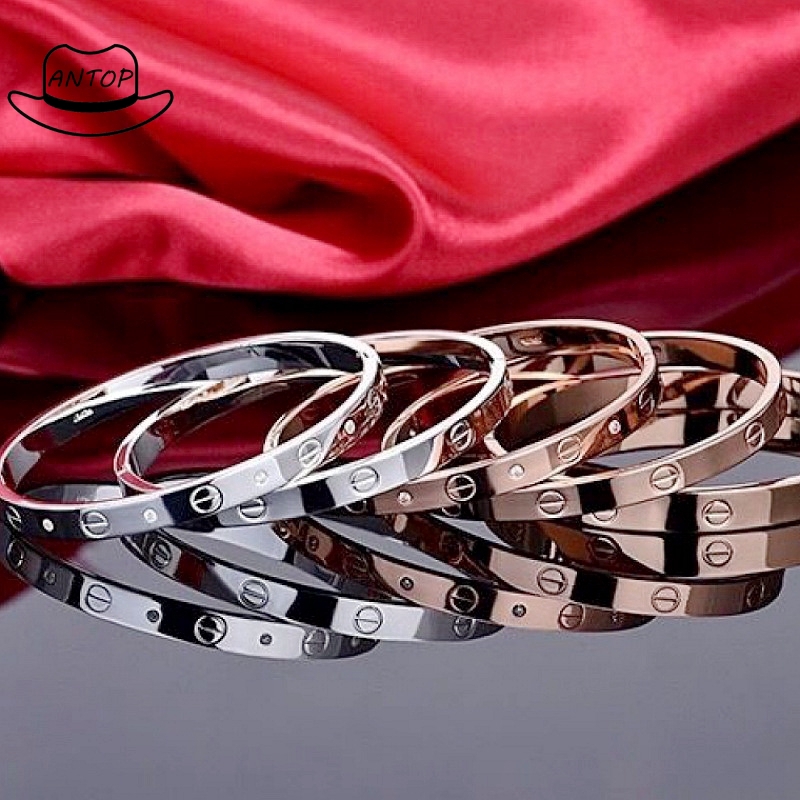 Antop！Gelang Titanium Diamond Untuk Pria / Wanita