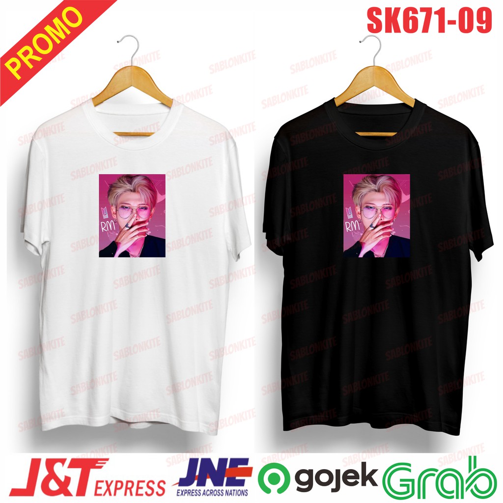 MURAH!!! Kaos mEMbeR KPOP RM UNISEX SK671COMBED 30S