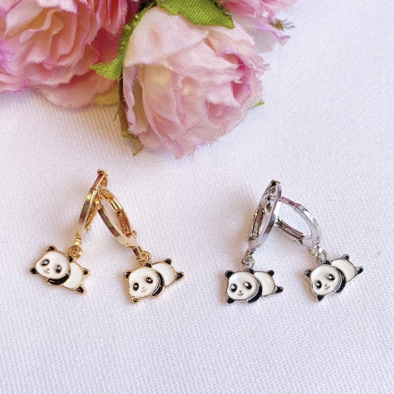 Anting Anak Bayi Panda Lapis Emas