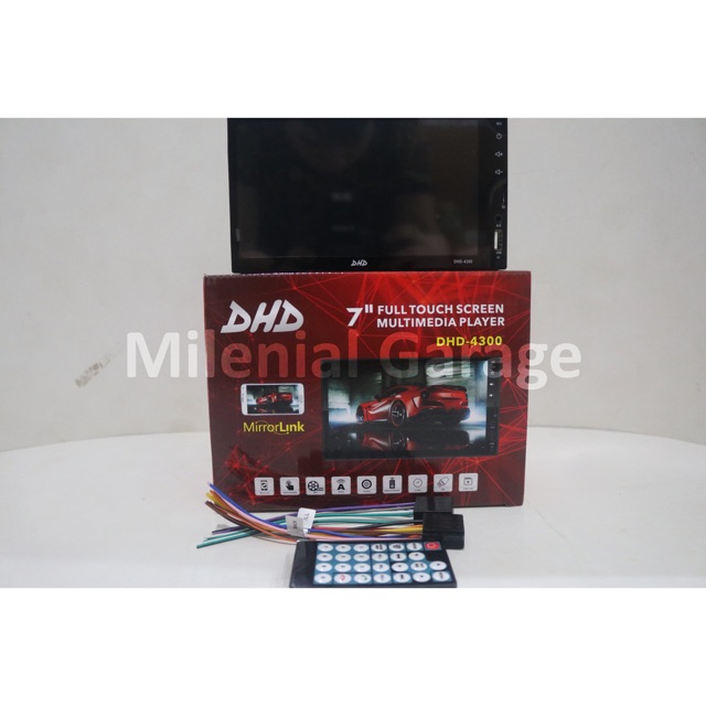 Headunit Deckless DHD 4300 Mirrorlink USB MP4 Head Unit TV Tape Mobil