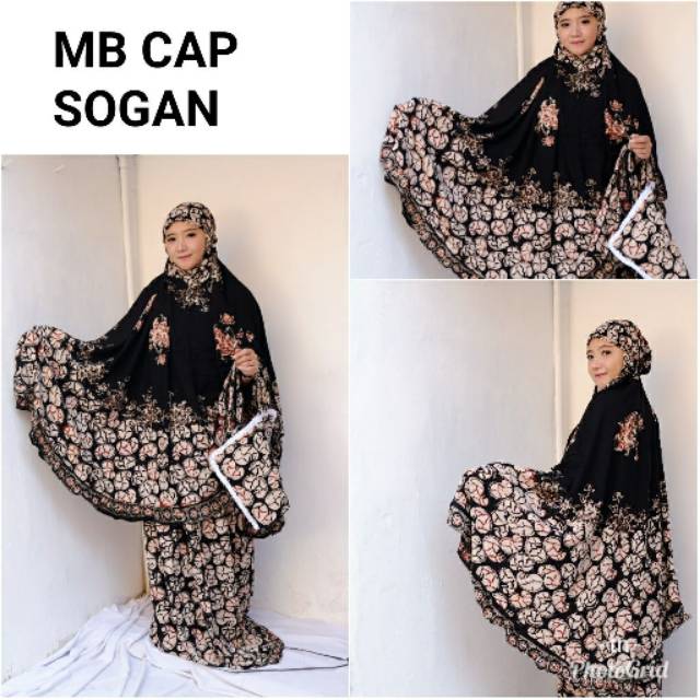  AB Mukena Batik  Cap  Sogan original by Tinasa Batik  khas 