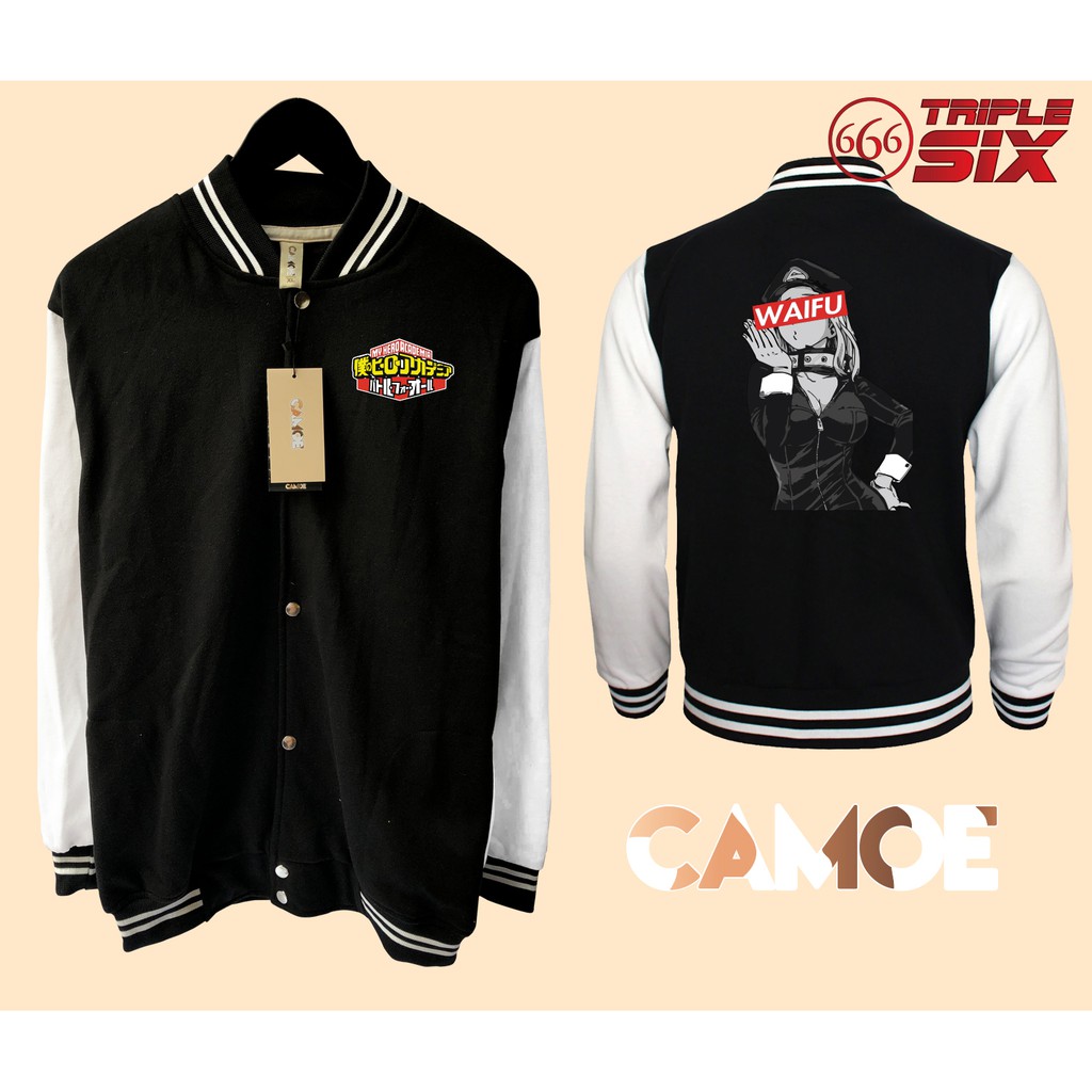 Jaket Varsity Baseball Anime My Hero Academia Camie Waifu