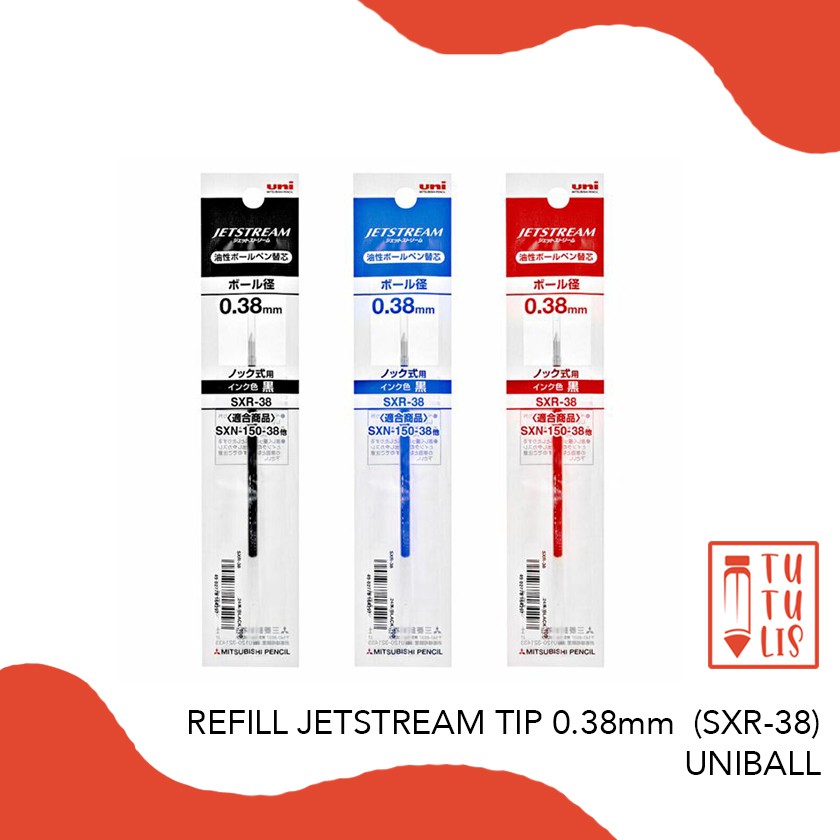 

REFILL PEN UNI JETSTREAM TIP 0.38mm SXR-38