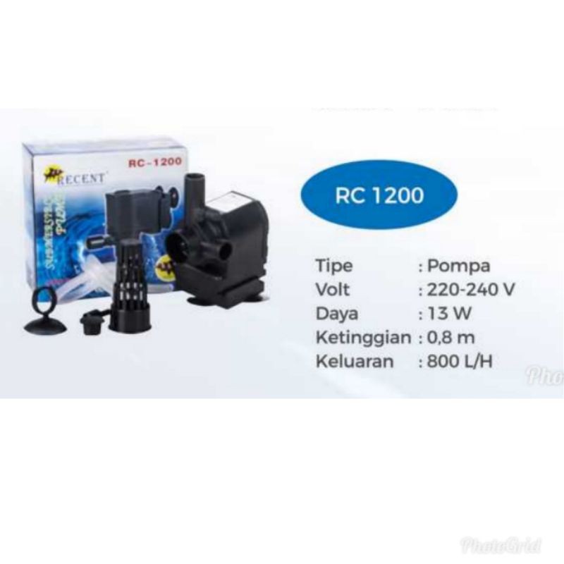 Mesin pompa aquarium RC-1200 - Mesin Sirkulasi aquarium - Mesin filter aquarium