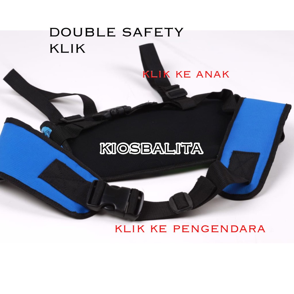 2IN1 SABUK BONCENGAN MOTOR ANAK BISA DEPAN &amp; BELAKANG / SABUK BONCENG MULTIFUNGSI BESS