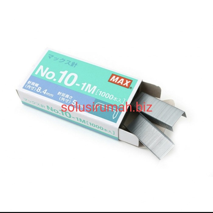 isi staples max 10 no 10-1m 1pak kecil isi 1000 stapler refill no.10 1