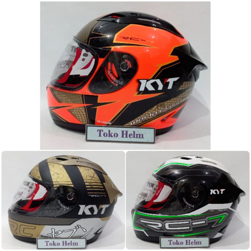 Helm KYT fullface KYT RC7 RC seven motif-1