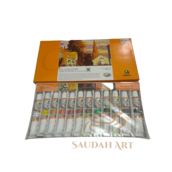 

Oil Colour Maries / Cat Minyak Maries 12ml/pack isi 12 warna RB9