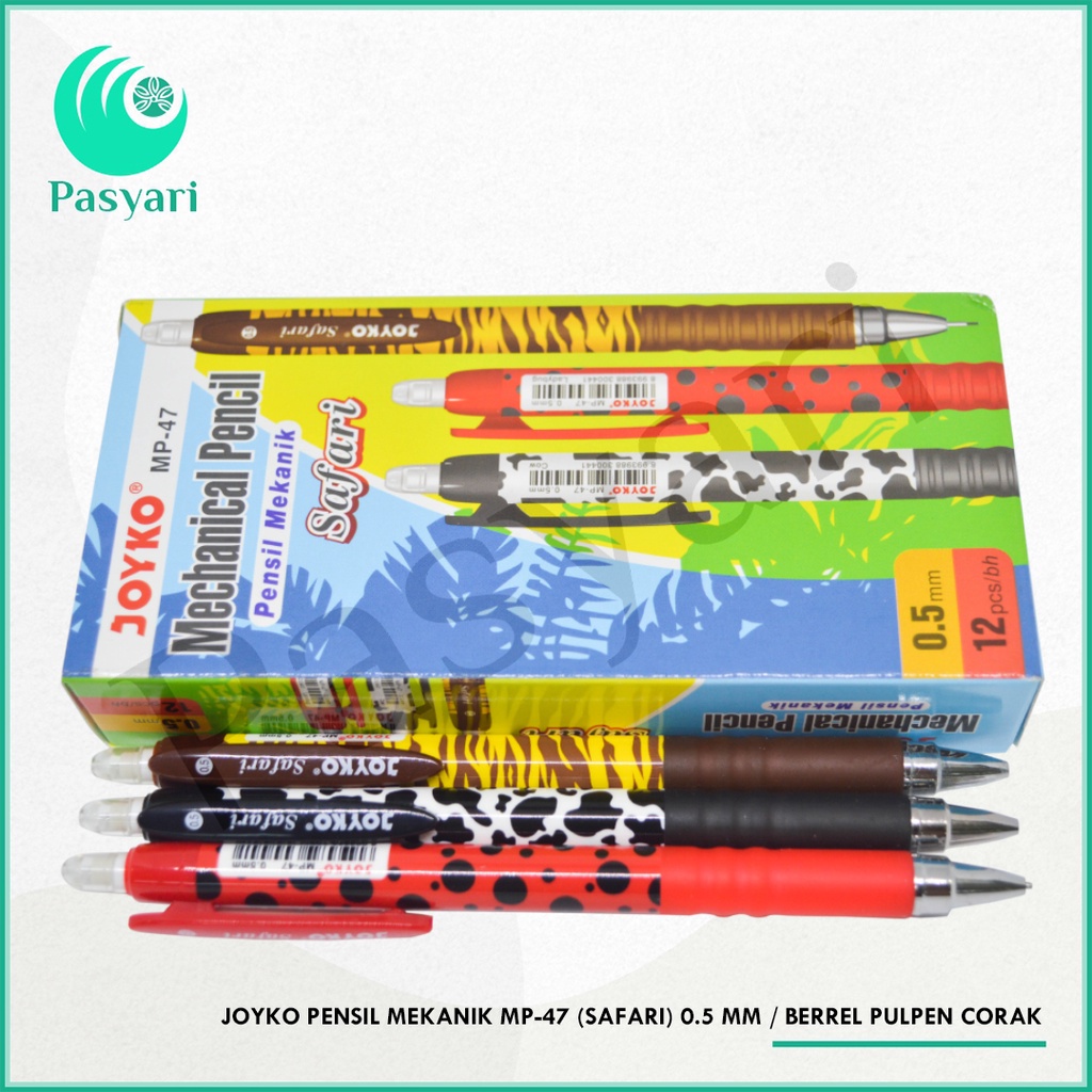 

Joyko Pensil Mekanik Mp-47 (Safari) 0.5 mm / Berrel Pulpen Corak