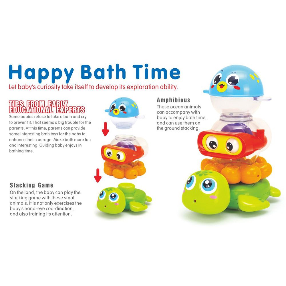 Mainan Mandi Anak HAPPY BATH TIME - Lucu dan menggemaskan