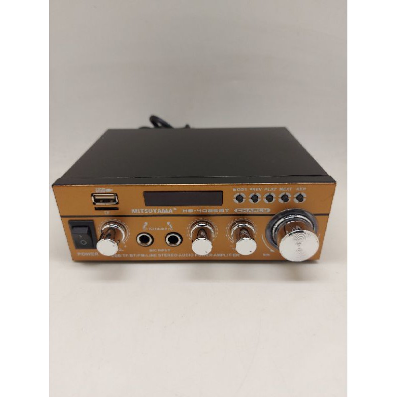 Power Amplifier Bluetooth Mitsuyama Charly - Amplifier Radio MP3 Mitsuyama